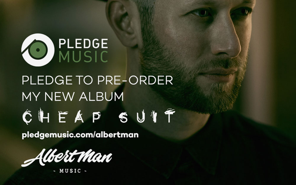 Cheap Suit album Pledge Music social media promo image