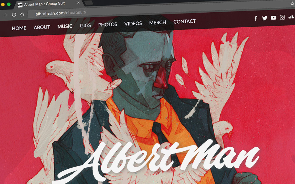 Cheap Suit album webpage