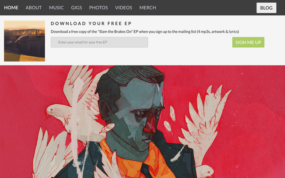 Albert Man homepage October 2016