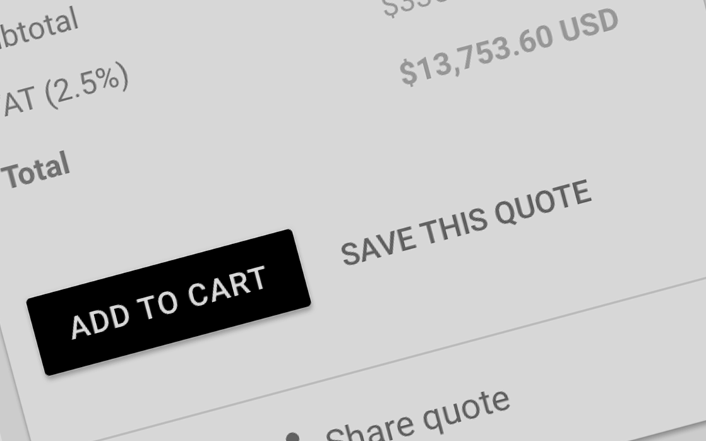 Algrano Quote Page wireframe